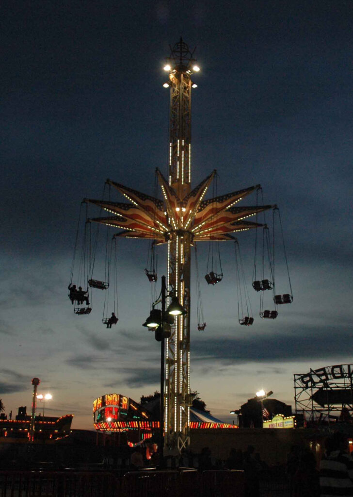 CONEY ISLAND LUNA PARK AT DUSK