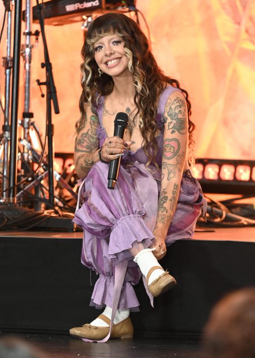 (NEW) Melanie Martinez is an American singer-songwriter, and actress, performing on the TODAY show at Rockefeller Plaza. June 26, 2026, New York City, New York, U. S. A. Along with her facial expressions, Martinez is also known for her colorful two-toned hair, and visual style, which plays an important part in her music-videos and personal performances. Her genre is in Left-Field Pop and Pop/Rock and she is considered to be a contemporary Pop Idol.
Photo Credits: Victor M. Matos/Thenews2