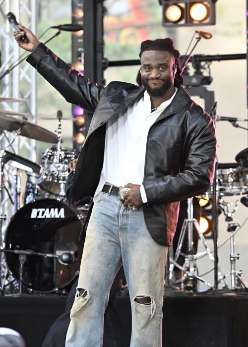 (NEW) Shaboozey is a singer, rapper, songwriter and record producer, among many other talents, performed at Rockefeller Plaza at the TODAY show. Friday July 31, 2026 New York City, New York, U. S. A. Shaboozey’s music combines country, Americana and hip-hop. Shaboozey has a fan following of over a million and continues to draw in crowds. After releasing two albums, Lady Wrangler (2018) and Cowboys Live Forever, Outlaws Never Die (2022), he gained wider recognition through his appearances on the soundtrack to Spider-Man: Into the Spider-Verse (2018) and Beyoncé's Cowboy Carter (2024)
  
Photo Credit: Victor M. Matos/Thenews2